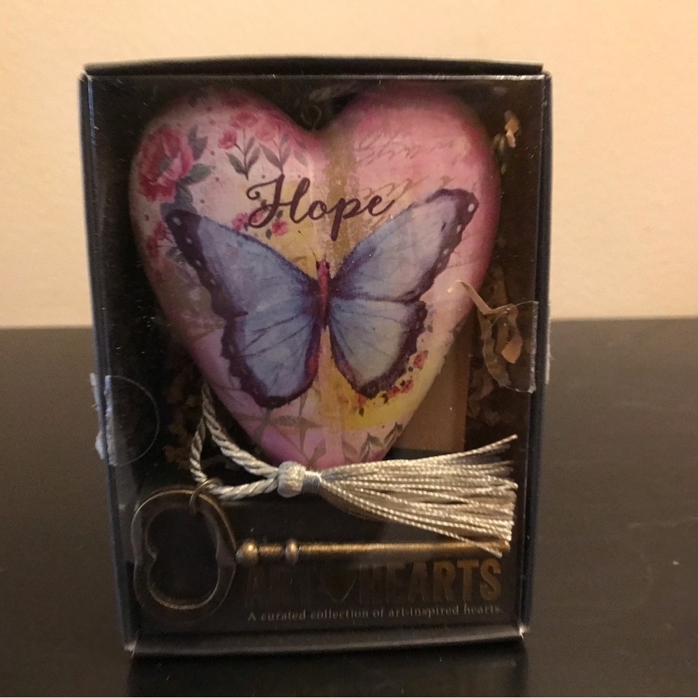 Decorative Heart with Butterfly Design